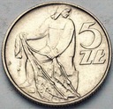 5 zł pięć złotych z Rybakiem 1971 Rybak