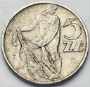 5 zł złotych 1958 z Rybakiem, wąskie 8, Rybak