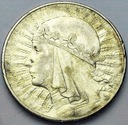10 zł złotych 1933 Głowa kobiety Polonia SREBRO