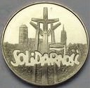 100000 zł złotych 1990 Solidarność TYP A SREBRO