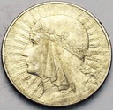 10 zł złotych 1933 Głowa kobiety Polonia SREBRO