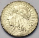 10 zł złotych 1932 Głowa kobiety Polonia SREBRO