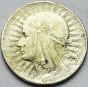 5 zł złotych 1933 Głowa kobiety Polonia SREBRO