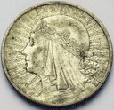 10 zł złotych 1932 Głowa kobiety Polonia SREBRO