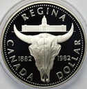 Kanada 1 Dolar 1982 Regina Bizon, SREBRO