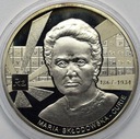 Sławni Polacy Maria Skłodowska-Curie SREBRO 925