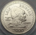 USA 1 Dolar 2000 Leif Eriksson STEMPEL ZWYKŁY