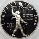 USA 1 Dolar 2006 Benjamina Franklina LUSTRZANA