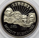 USA 1/2 Dolara 1991 50 rocznica Mount Rushmore LUS