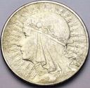 10 zł złotych 1932 Głowa kobiety Polonia SREBRO