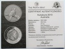 $1 Kokabura Kookaburra 2010 Fabulous Uncja SREBRO