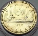 Kanada 1 dolar 1972 Kanoe kanu SREBRO