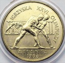 2 zł złote 1995 Atlanta Zapasy Igrzyska