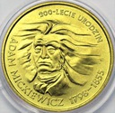2 zł złote 1998 Adam Mickiewicz