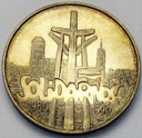 100000 zł złotych 1990 Solidarność TYP A SREBRO