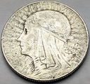 5 zł złotych 1933 Głowa kobiety Polonia SREBRO