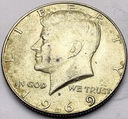 USA 1/2 Dolara Half Dollar 1969 Kennedy SREBRO