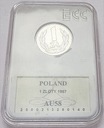1 zł, jeden złoty 1967 AU 58