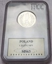 1 zł, jeden złoty 1971 MS 63