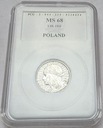 2 zł złote 1933 Głowa kobiety, Polonia MS 68