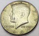 USA 1/2 Dolara Half Dollar 1964 Kennedy SREBRO