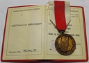 Medal Za Zasługi Dla Obronności Kraju +Legitymacja