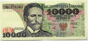 1988 10000 zł złotych Wyspiański, seria Z