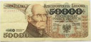 1989 50000 zł złotych Staszic seria H