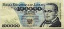 1990 100000 zł złotych Moniuszko seria AE