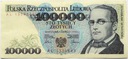 1990 100000 zł złotych Moniuszko seria AL