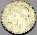 5 zł złotych 1933 Głowa kobiety Polonia SREBRO