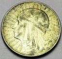 5 zł złotych 1933 Głowa kobiety Polonia SREBRO