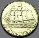 2 zł złote 1936 Żaglowiec Żaglówka Statek SREBRO