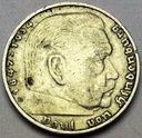 Niemcy 5 Marek 1936 Hindenburg SREBRO