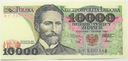 1988 10000 zł złotych Wyspiański, seria BY