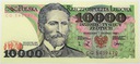 1988 10000 zł złotych Wyspiański, seria CG