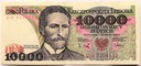 1988 10000 zł złotych Wyspiański, seria DG