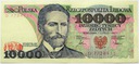 1987 10000 zł Wyspiański, seria D JEDNOLITEROWA