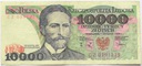 1988 10000 zł złotych Wyspiański, seria CZ