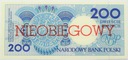 NIEOBIEGOWY 200 zł złotych 1990 KRAKÓW seria D