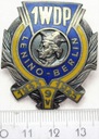Odznaka 1WDP 1 Oficerska Szkoła Artylerii