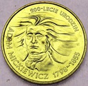 2 zł złote 1998 Adam Mickiewicz