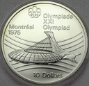 Kanada 10 Dolarów SREBRO 1976 Montreal Stadion