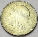 10 zł złotych 1933 Głowa kobiety Polonia SREBRO