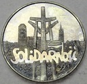 100000 zł złotych 1990 Solidarność TYP A SREBRO