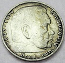 Niemcy 5 Marek 1935 Hindenburg SREBRO