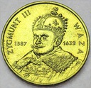 2 zł złote 1998 Zygmunt III Waza