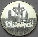 100000 zł złotych 1990 Solidarność TYP A SREBRO