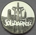 100000 zł złotych 1990 Solidarność TYP A SREBRO