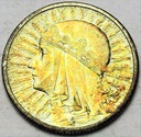 2 zł złote 1933 Głowa kobiety Polonia SREBRO